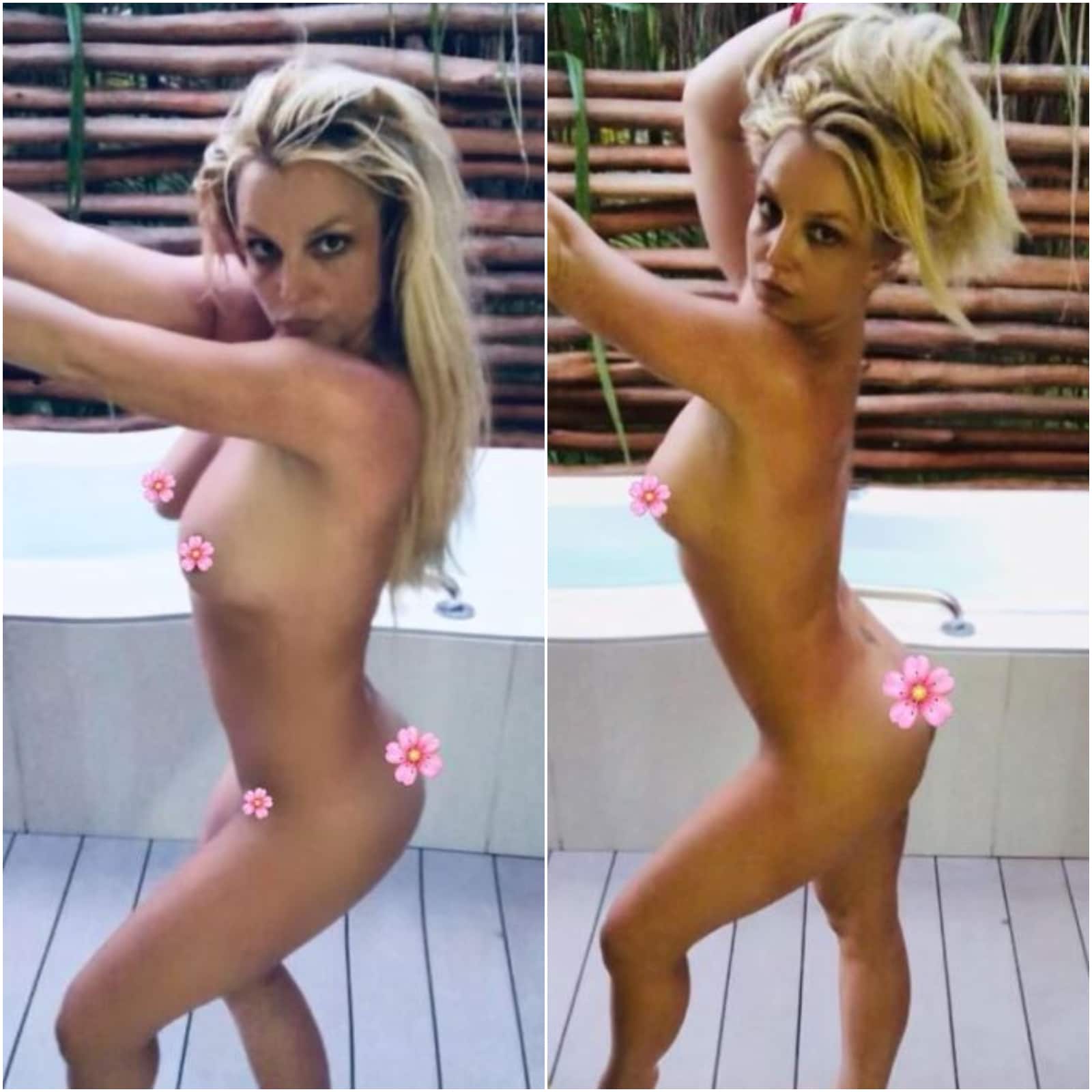 Spears Sexy Naked Britney Poses