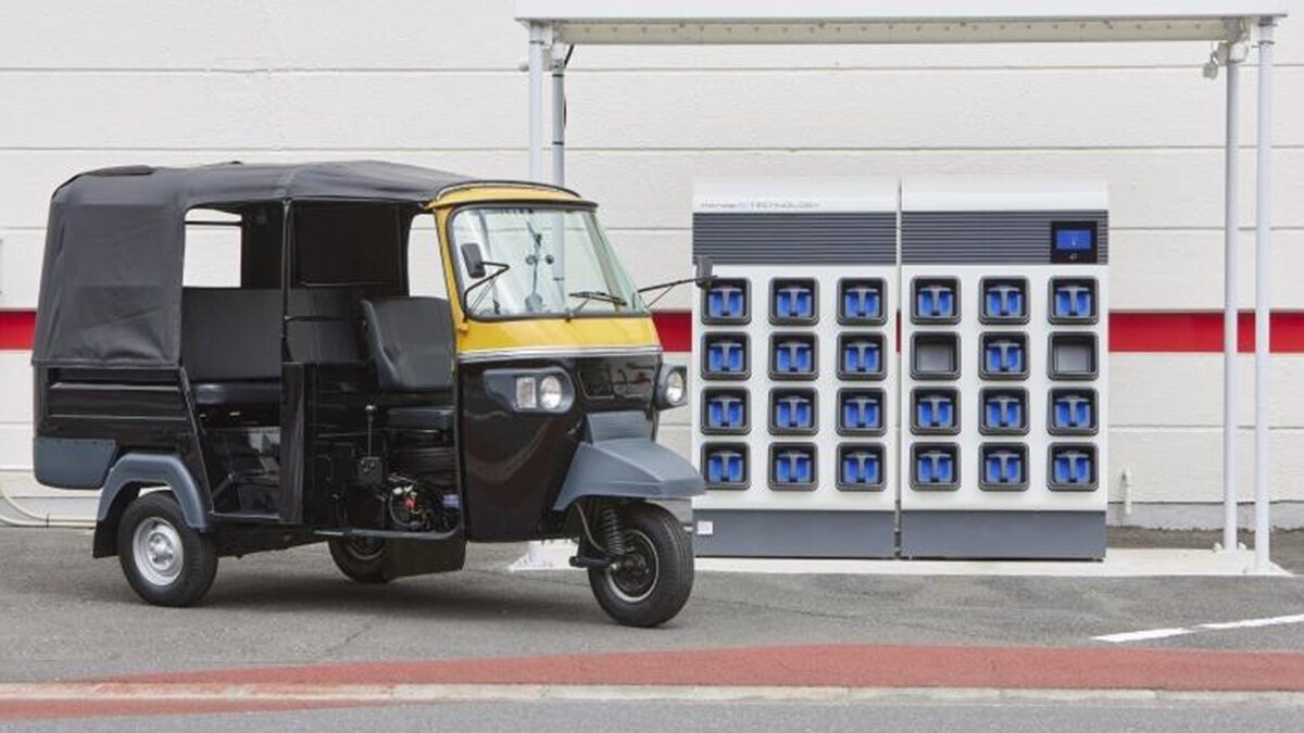 Honda battery swapping for electric two-wheelers - the business layout
