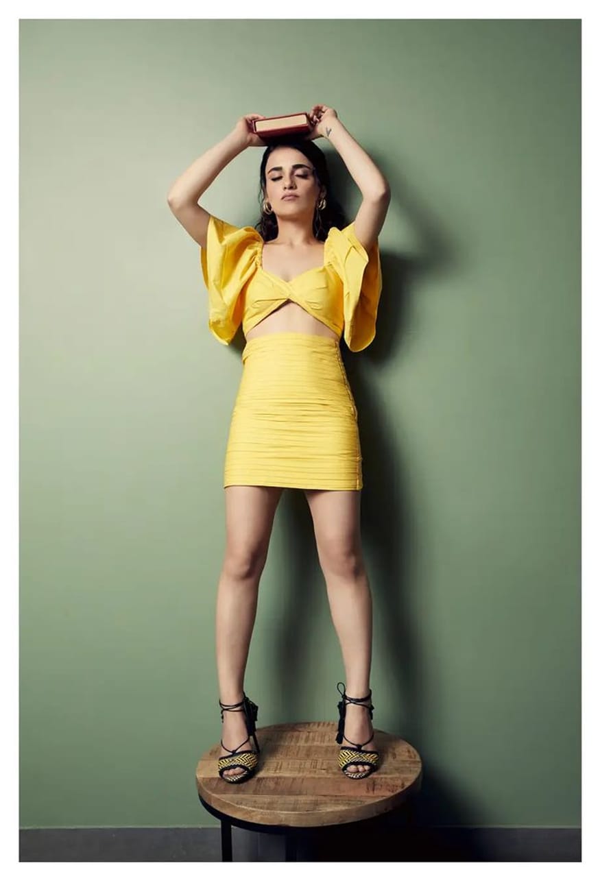 Radhika Madan Sizzles In Yellow Co Ord Set Check Diva Ace Dresses And Other Outfits News18