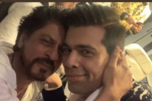 Karan Johar's selfie with shah Rukh Khan