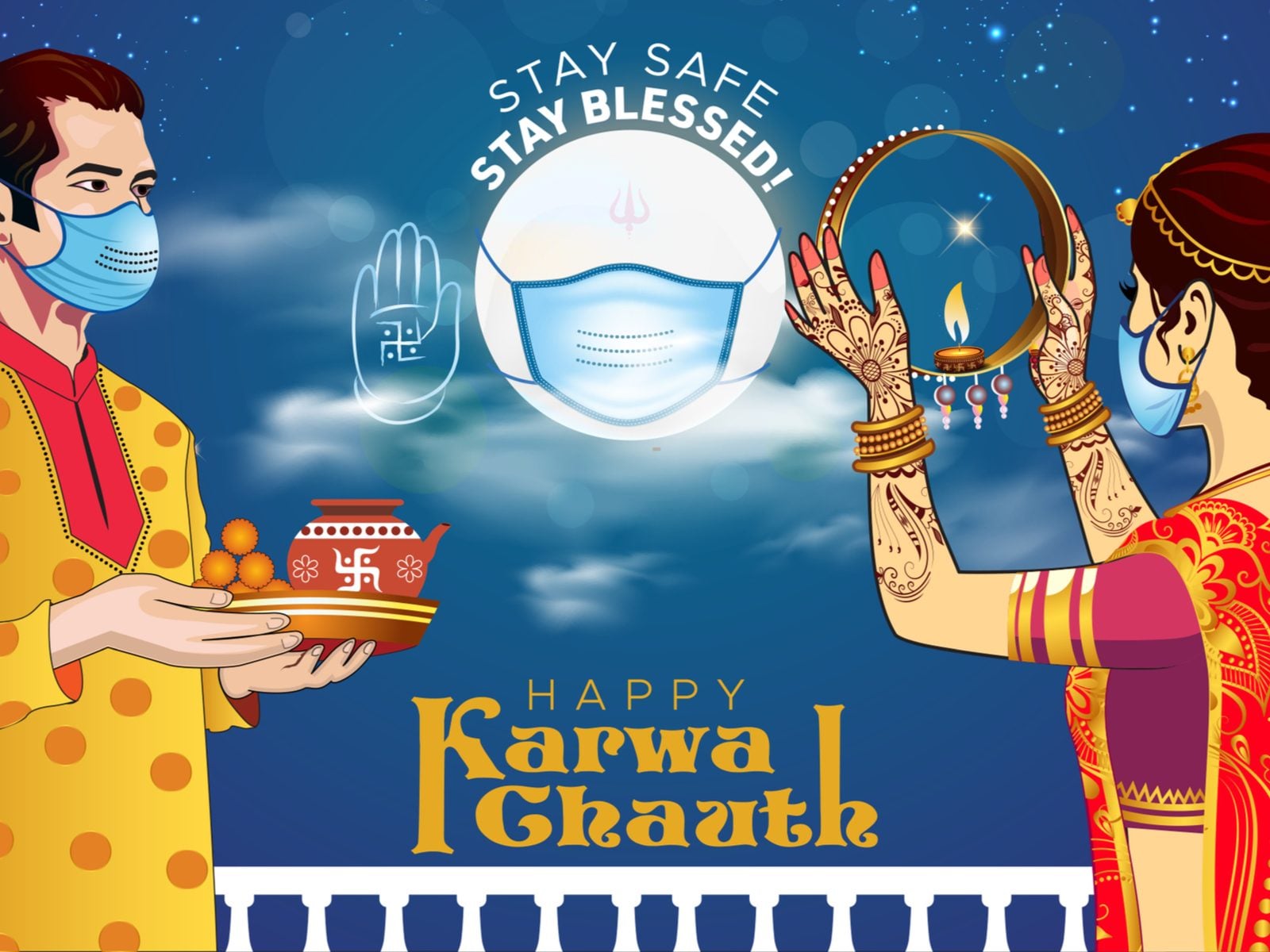 Happy Karwa Chauth Wallpaper  DesiCommentscom