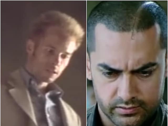 Guy Pearce in Memento and Aamir Khan (R) in Ghajini. Both films are cult hits 