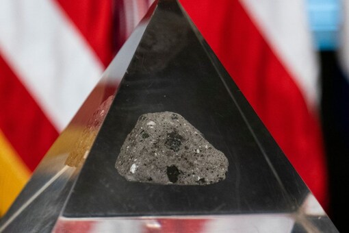 The lunar fragment was one of hundreds presented to states, territories and foreign nations in the early to mid-1970s. (Image: AP)
