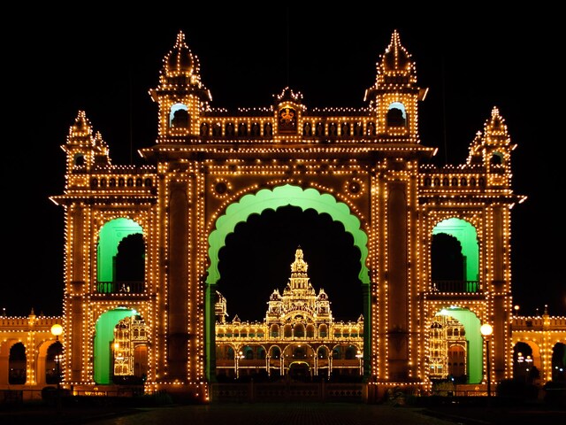 The visuals of the illuminated Mysore palace during this time of the year is a sight to behold. (Image: Shutterstock file)
