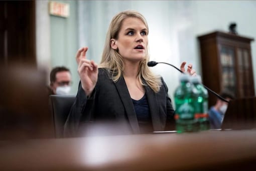 Facebook whistleblower Frances Haugen during a Senate Committee on Commerce, Science, and Transportation hearing entitled 'Protecting Kids Online. (Image Credit: Reuters)
