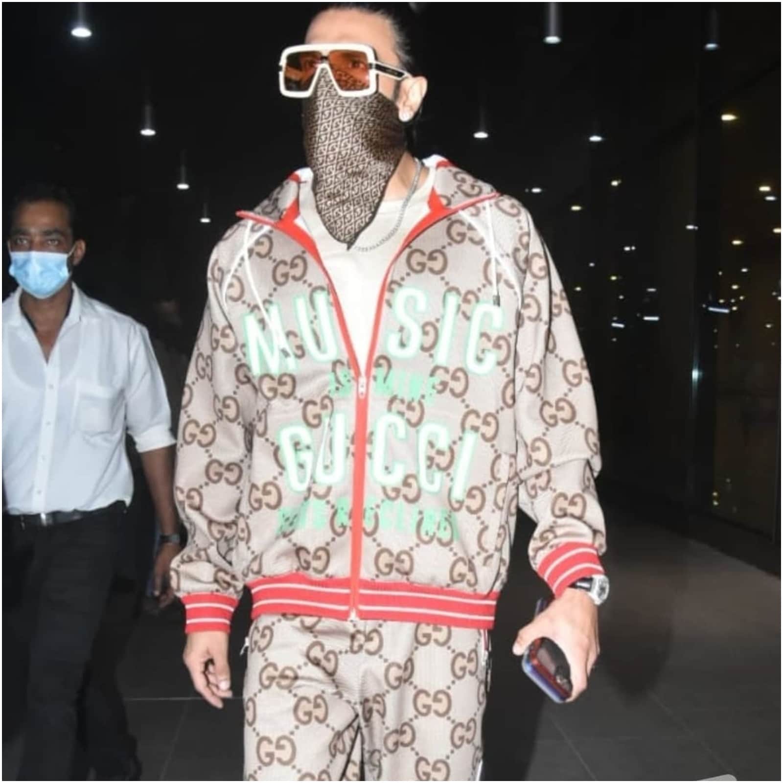 Ranveer Singh Makes a Stylish Appearance at the Airport in Gucci