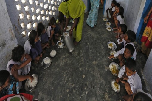 For the first time since a casteist row erupted at a secondary school in Champawat district of Uttarakhand, all 66 students of classes 6-8 of the school took mid-day meal prepared by a cook on Monday. (Representative image) (File photo/Reuters)