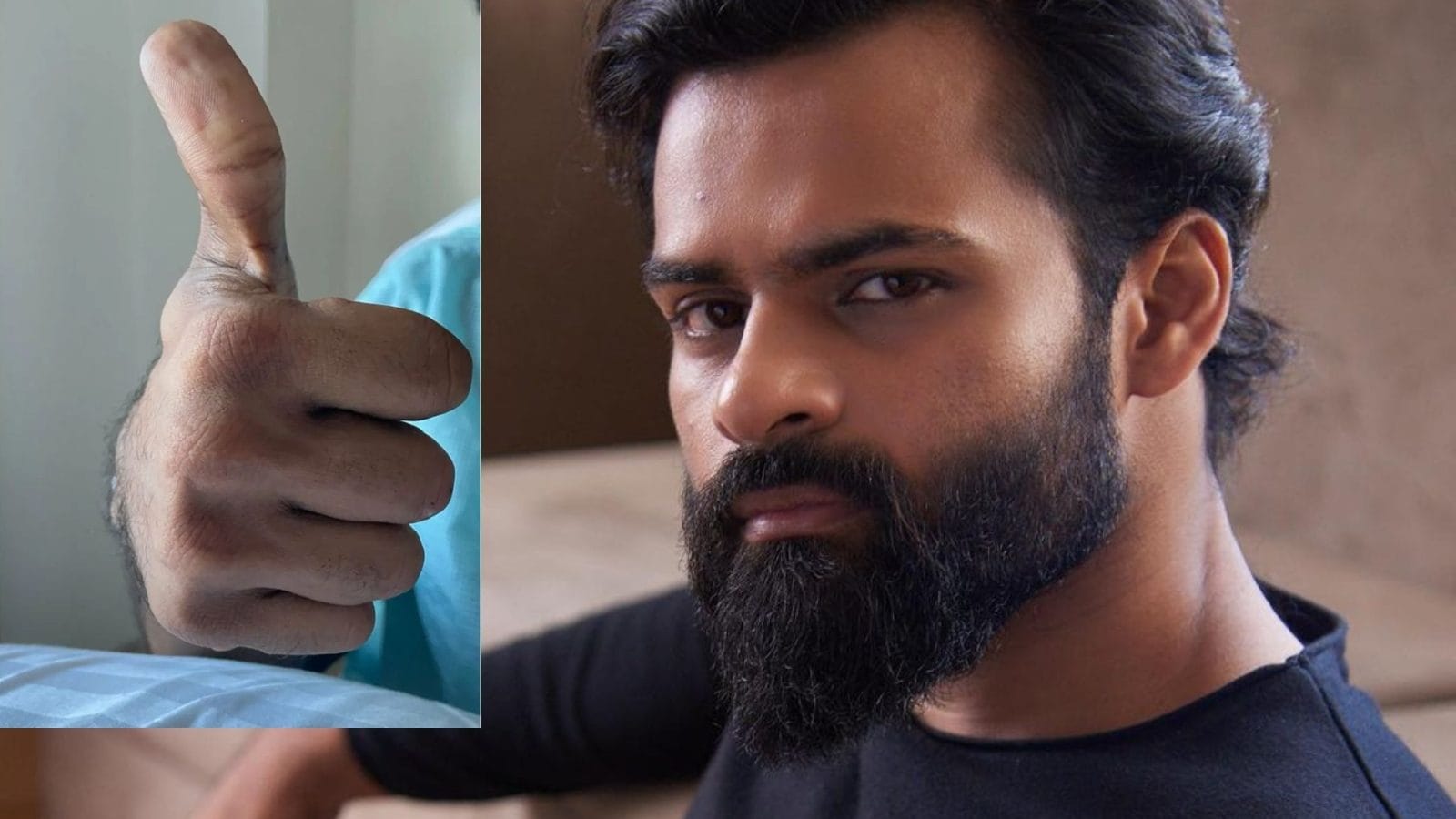 Sai Dharam Tej Returns To Social Media Shares First Photo With Thank You Note After Bike Accident
