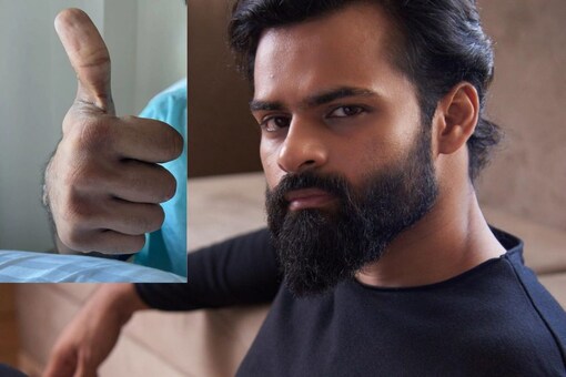 Sai Dharam Tej shares first post after a road accident.
