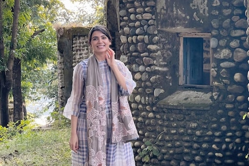Samantha Akkineni shared pictures from her visit to Maharishi Mahesh Yogi’s ashram.