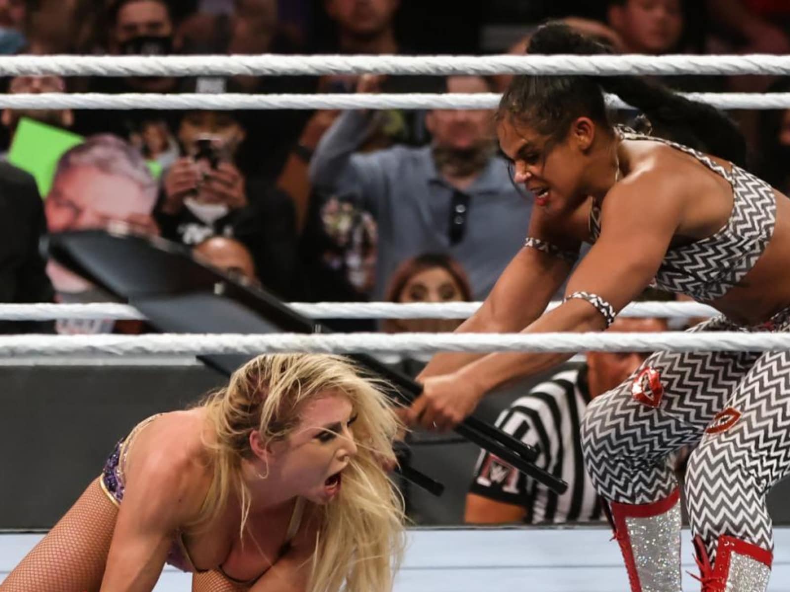 Wwe Charlotte Flair Sexy Videos - WWE RAW Results: Charlotte Flair Defending Title after Bianca Belair Hits  Her with a Chair