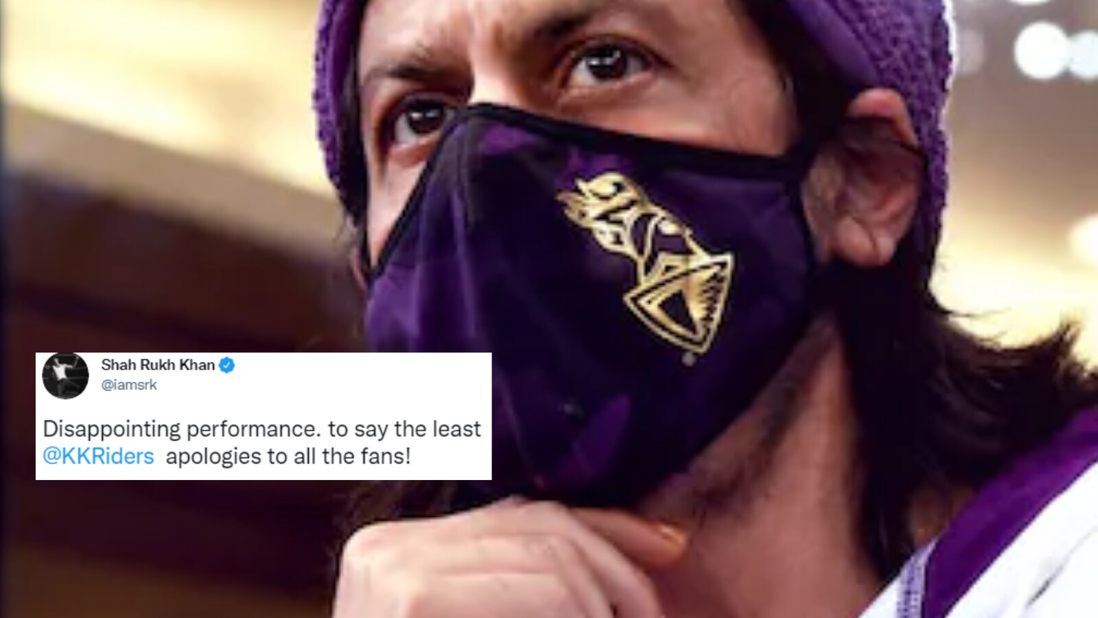 Shah Rukh Khan Apologises for Kolkata Knight Riders' Loss But it is an ...