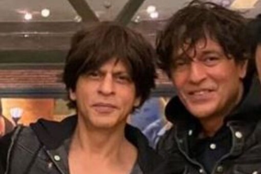 Bollywood actors Shah Rukh Khan and Chunky Panday