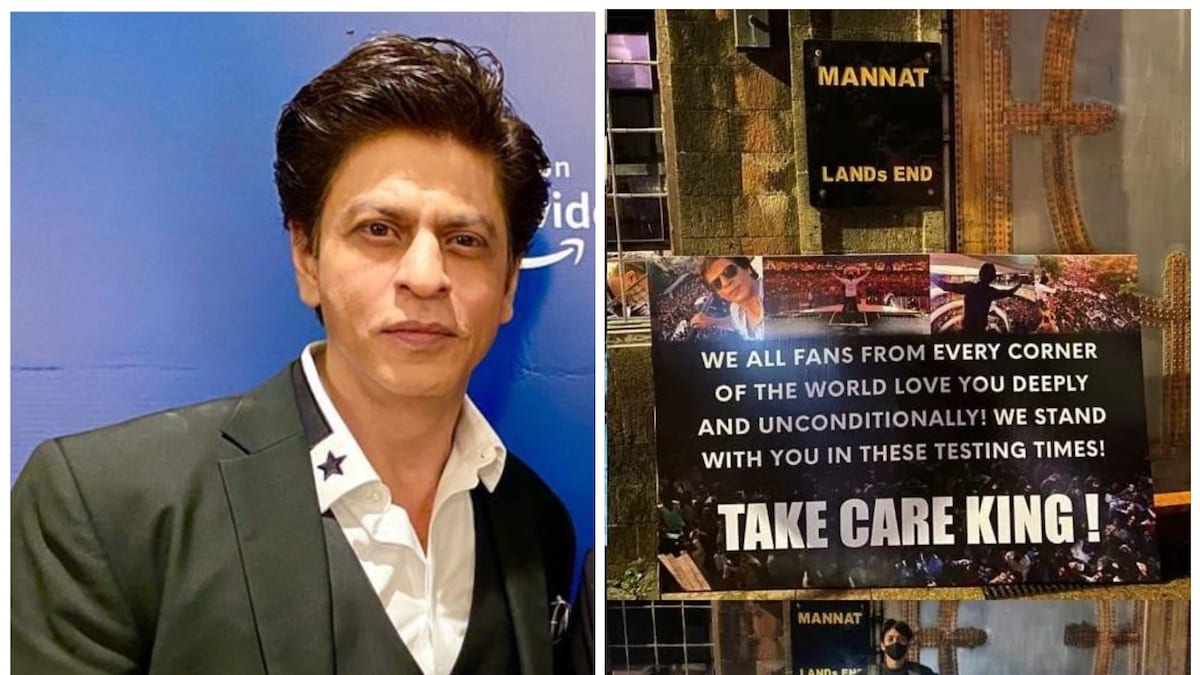 Take Care King: Shah Rukh Khan Fans Leave Messages of Support Outside Mannat