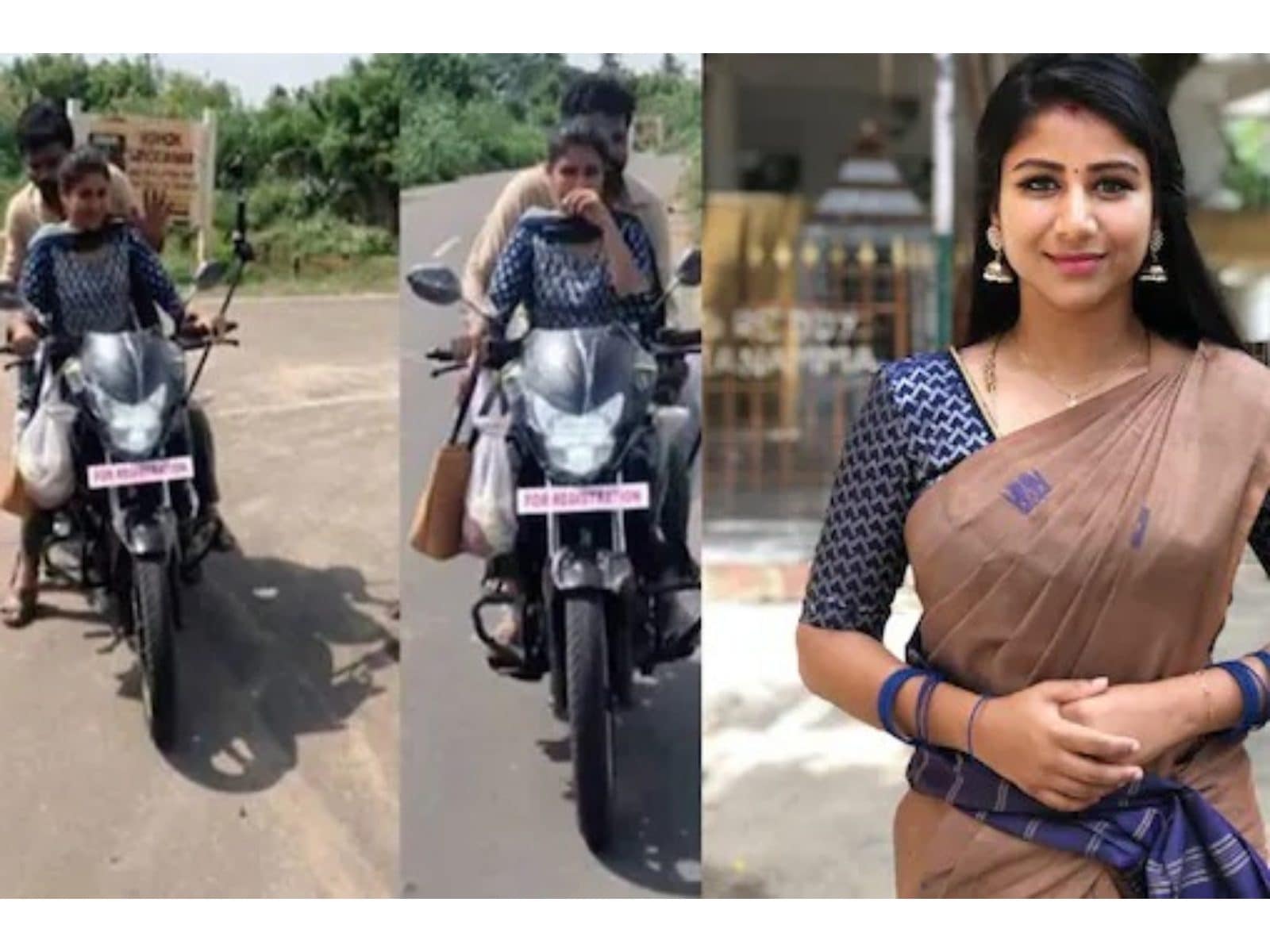 Alya Manasa Sex - Raja Rani 2 Lead Actors Alya Manasa, Sidhu Sid Take Motorcycle Ride While  Shooting - News18