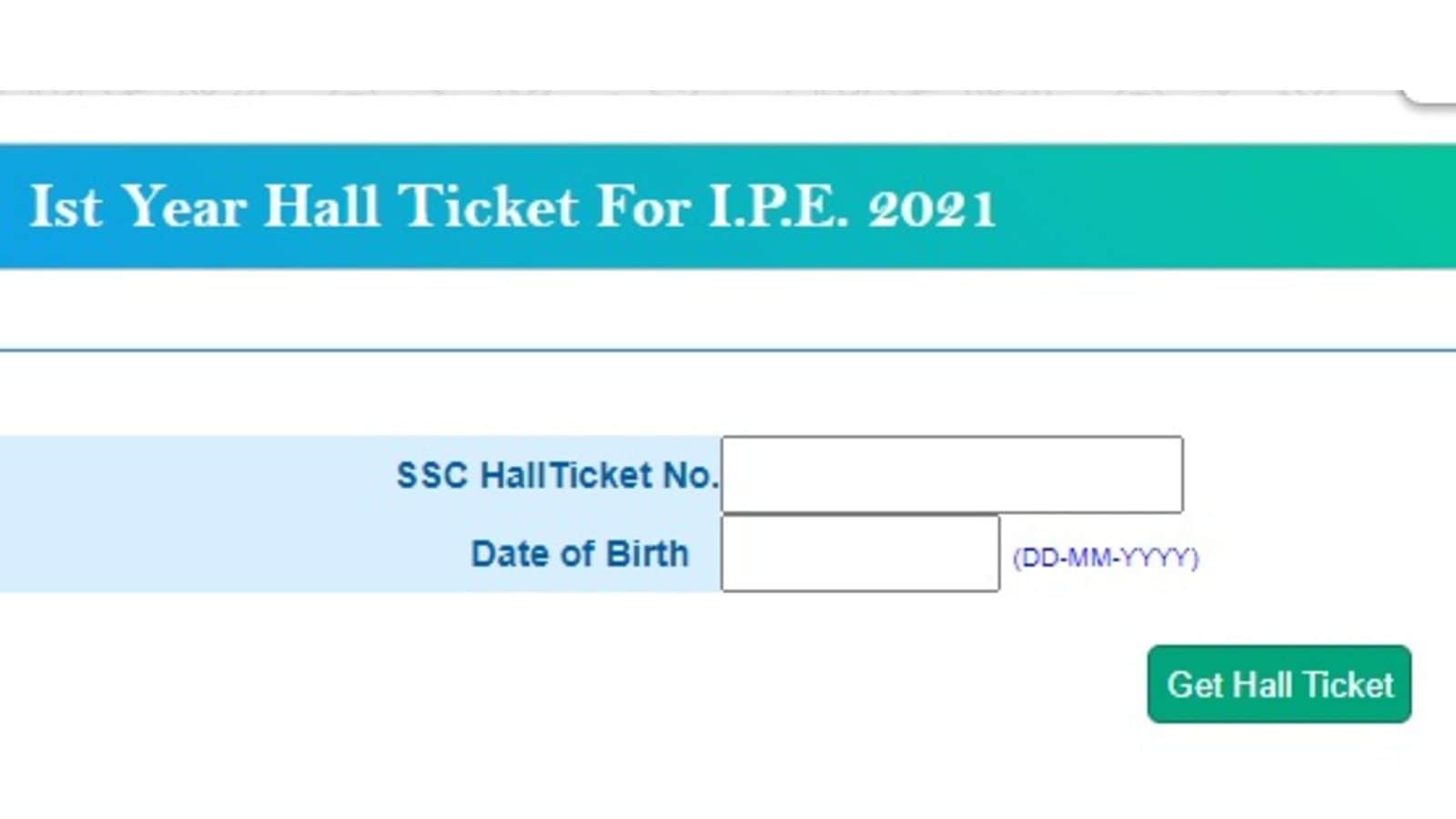 TS Inter First Year Hall Ticket Released, Steps to Download