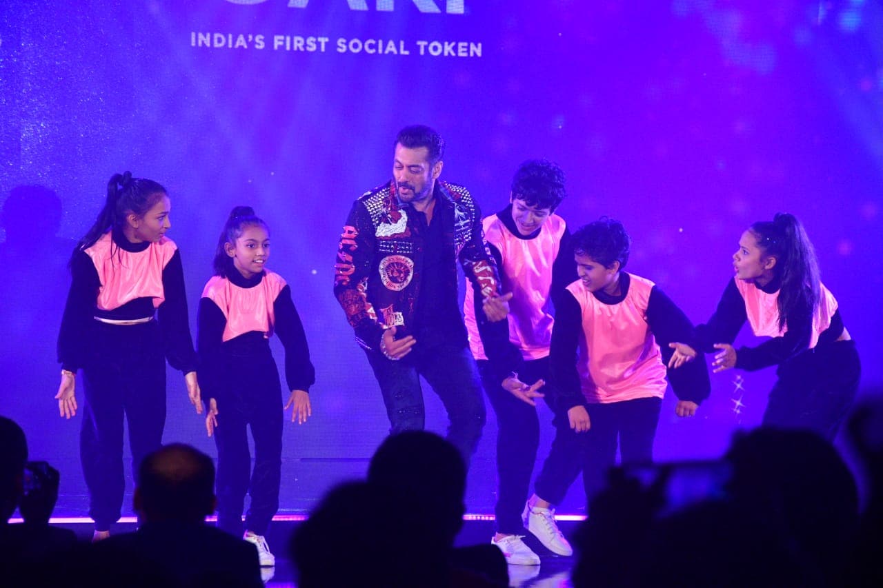Salman Khan at the launch event of Gari Coin, India's first ever crypto social token by 'Chingari'
