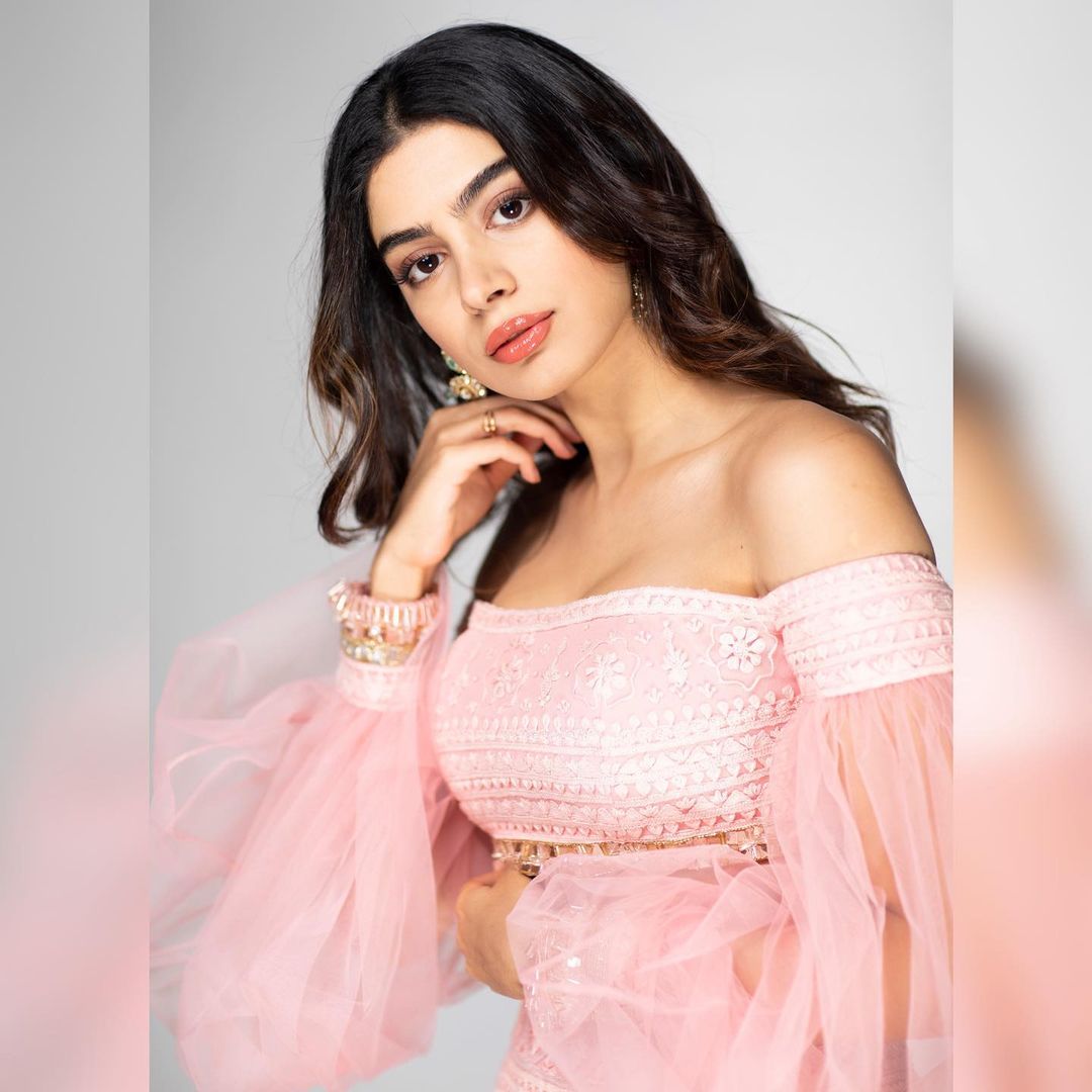open lace back dress Khushi Kapoor Inspired Corset Midi Dress // Pink  Rocket