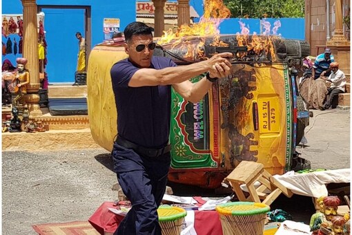 Sooryavanshi Movie Review: Akshay Kumar's smashing entry attracts some whistles as one can't ignore the fact that he looks dapper at 54.