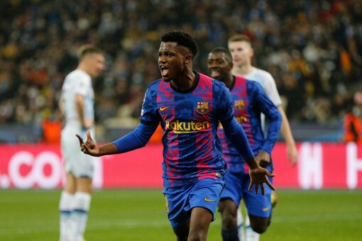 Ansu Fati scored a stunning goal in Barcelona's win. (Reuters Photo)