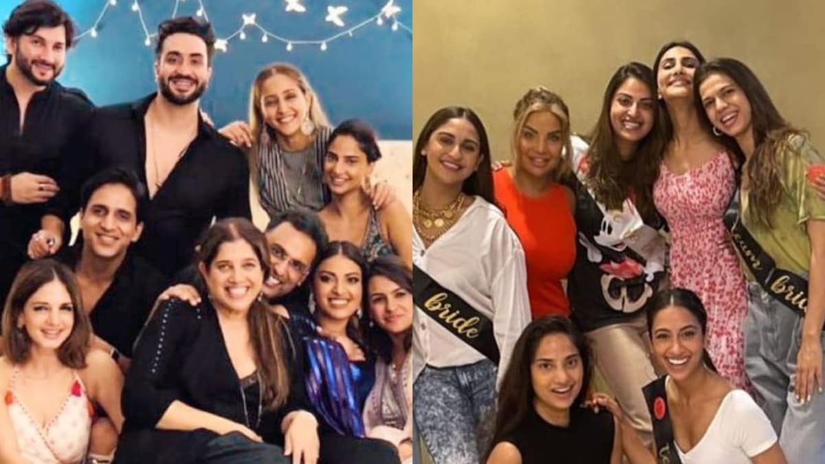 Anushka Ranjan's Star-Studded Bachelorette: Sussanne Khan, Vaani Kapoor, Aly Goni Join Team Bride; See Pics