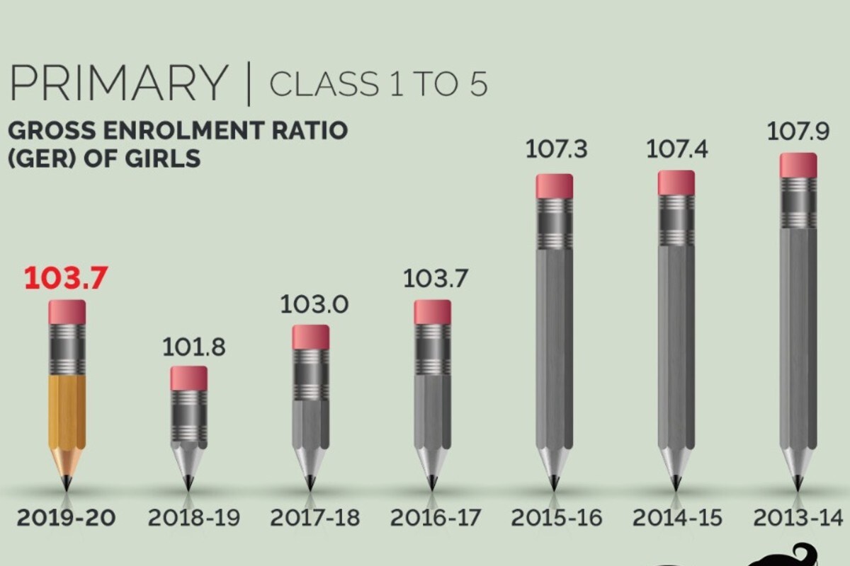 Girls Enrolment in Schools on a Rise, Except for Primary Classes: Govt ...