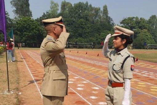 The adorable moment was beautifully captured at BR Ambedkar Police Academy in Moradabad. (Credits: Instagram)