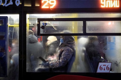 A passenger wears a face mask in a bus amid the outbreak of the coronavirus disease (COVID-19) in Kazan, Russia. (Image: Reuters)
