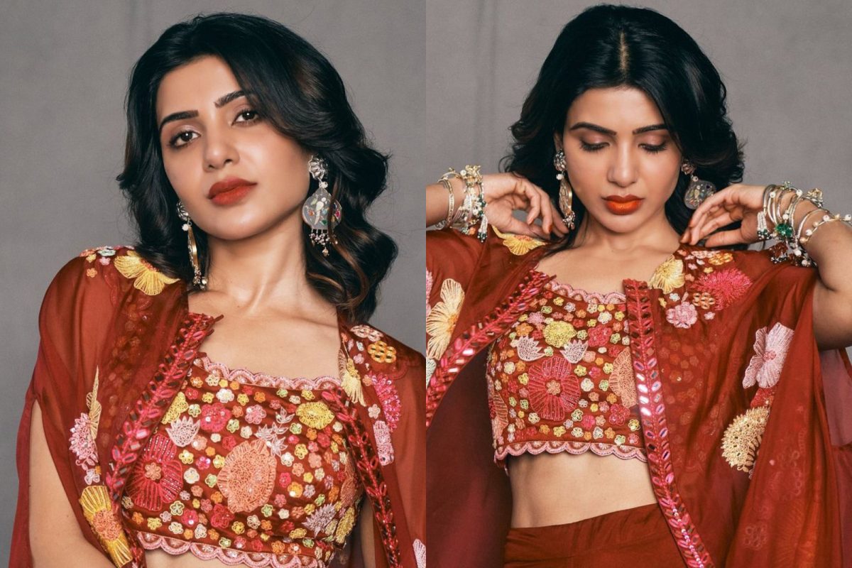 Samantha Akkineni Looks Gorgeous In Red Ethnic Ensemble, Check Diva Slay Embellished Outfits