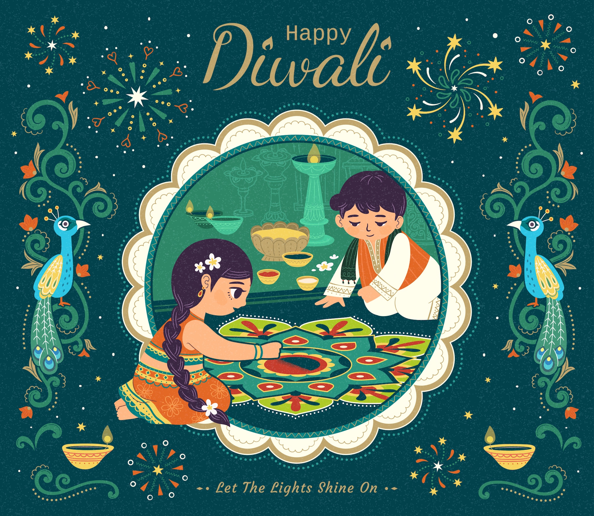 Laxmi Ganesh Happy Diwali Wallpaper - God HD Wallpapers