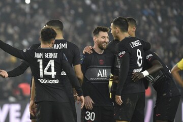 Messi scores 1st goal in Ligue 1 as 10-man PSG defeats Nantes