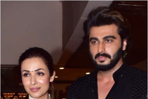 Malaika Arora and Arjun Kapoor at a Diwali party in Mumbai