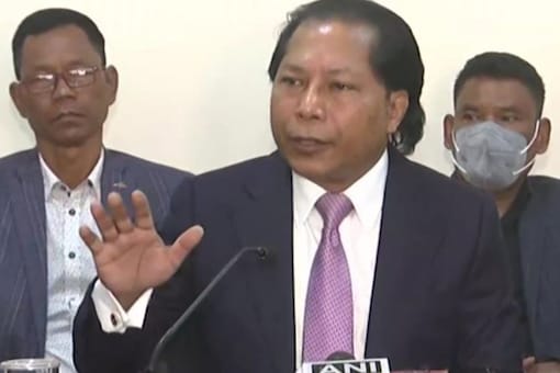 Before joining the TMC, Mukul Sangma was the leader of the opposition in the Meghalaya legislative assembly. (Image: ANI/File)