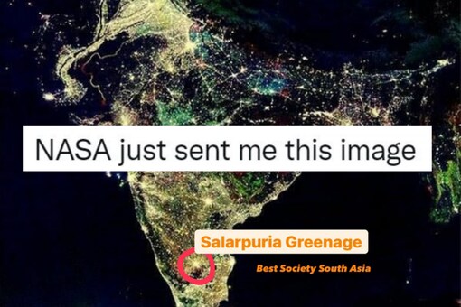 The viral 'NASA' Diwali photo is doing the rounds on social media again. (Credits: Twitter/@ChettyArun)