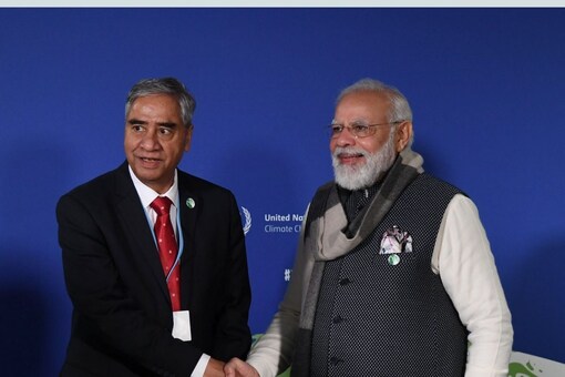 PM Narendra Modi and Nepal PM Sher Bahadur Deuba discussed ways to further strengthen our close bilateral ties. (Image: @MEAIndia/Twitter)