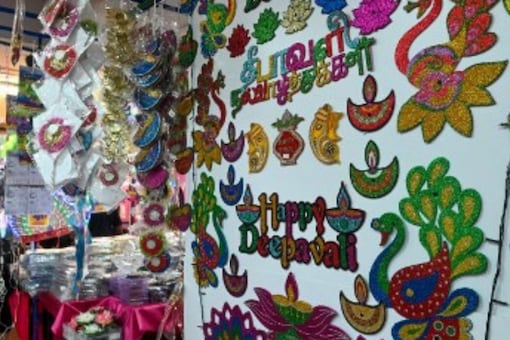 Diwali decorations for sale in the Little India district in Singapore.
(Image: Roslan RAHMAN/AFP)