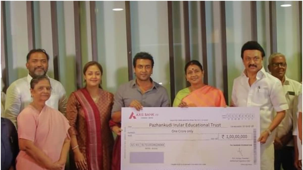 Suriya and Jyothika's 2D Entertainment Donates Rs 1 Cr for Welfare of Tamil Nadu Tribal Community