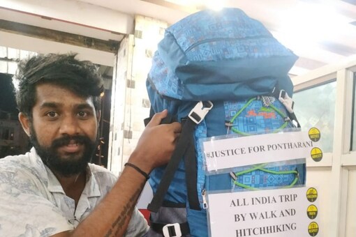 With a rucksack on his back and one poster, Sai plans to walk entire India to spread the message that sexual abuse should end.