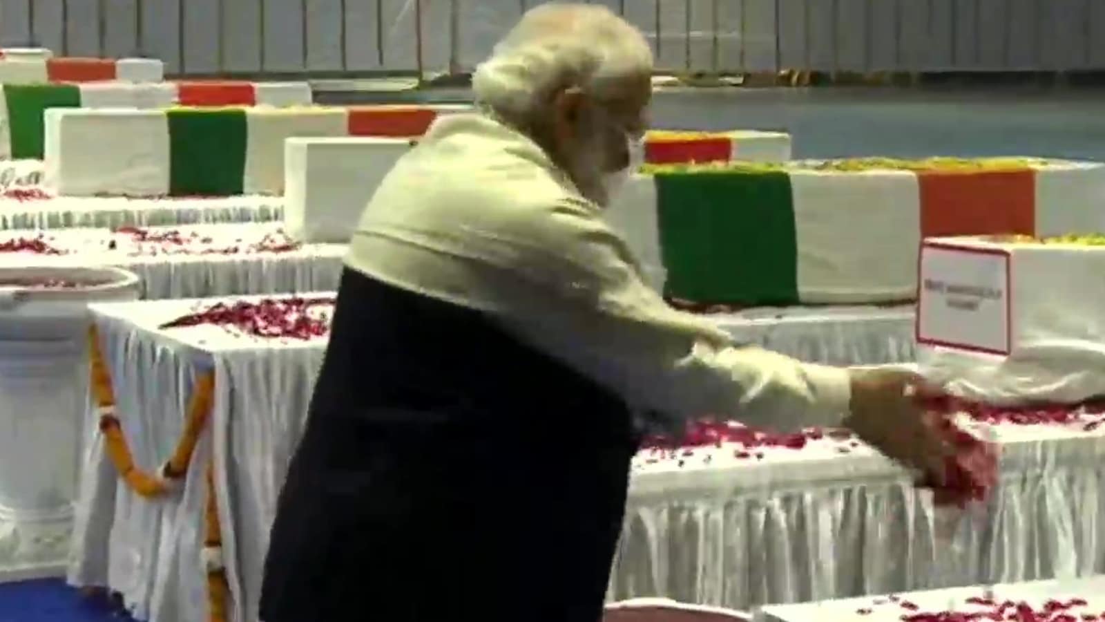 PM Modi, Rajnath, 3 Service Chiefs Pay Tribute to CDS, Wife & 11 Others