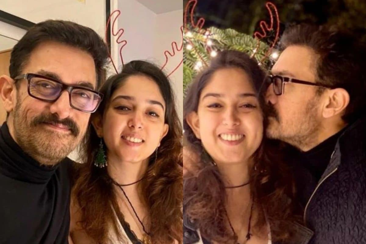 Aamir Khan Kisses Daughter Ira Khan in This Adorable Christmas Click; See Pics
