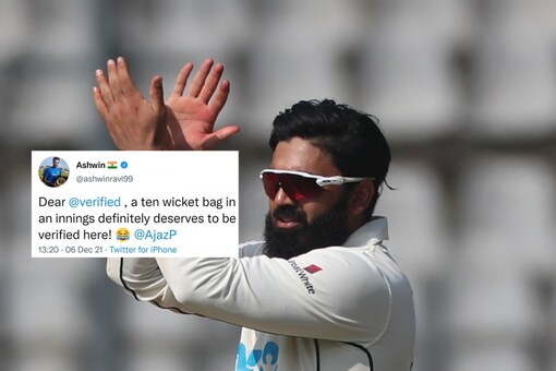 Ajaz Patel's Twitter account was not verified until the Test series against India. (Image Credits: AP)