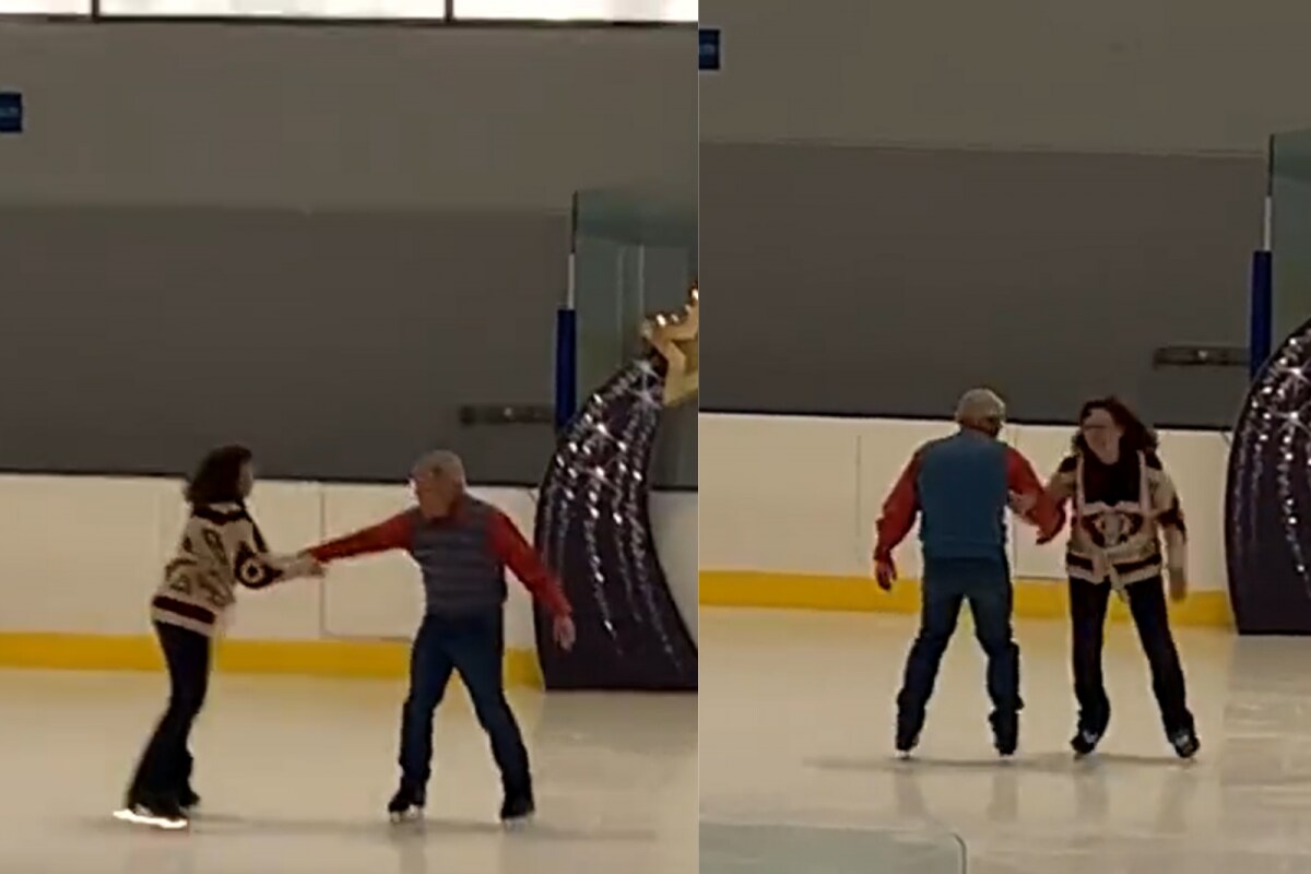 WATCH: 77-year-old Man Beats Cancer, Learns Ice Skating, Dances With Teacher