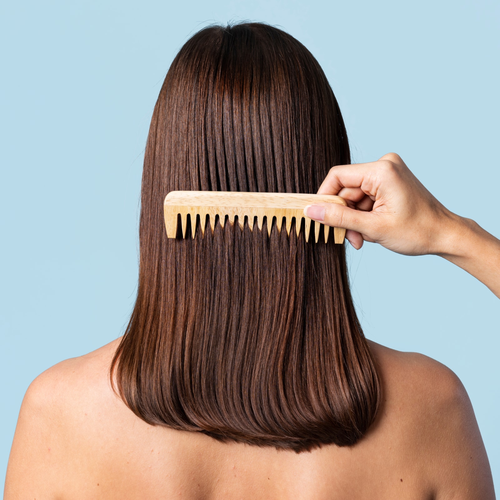 The difference between brushing  combing your hair