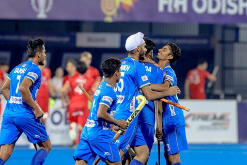 Indian boys' hockey team beat Belgium. (Hockey India Photo)