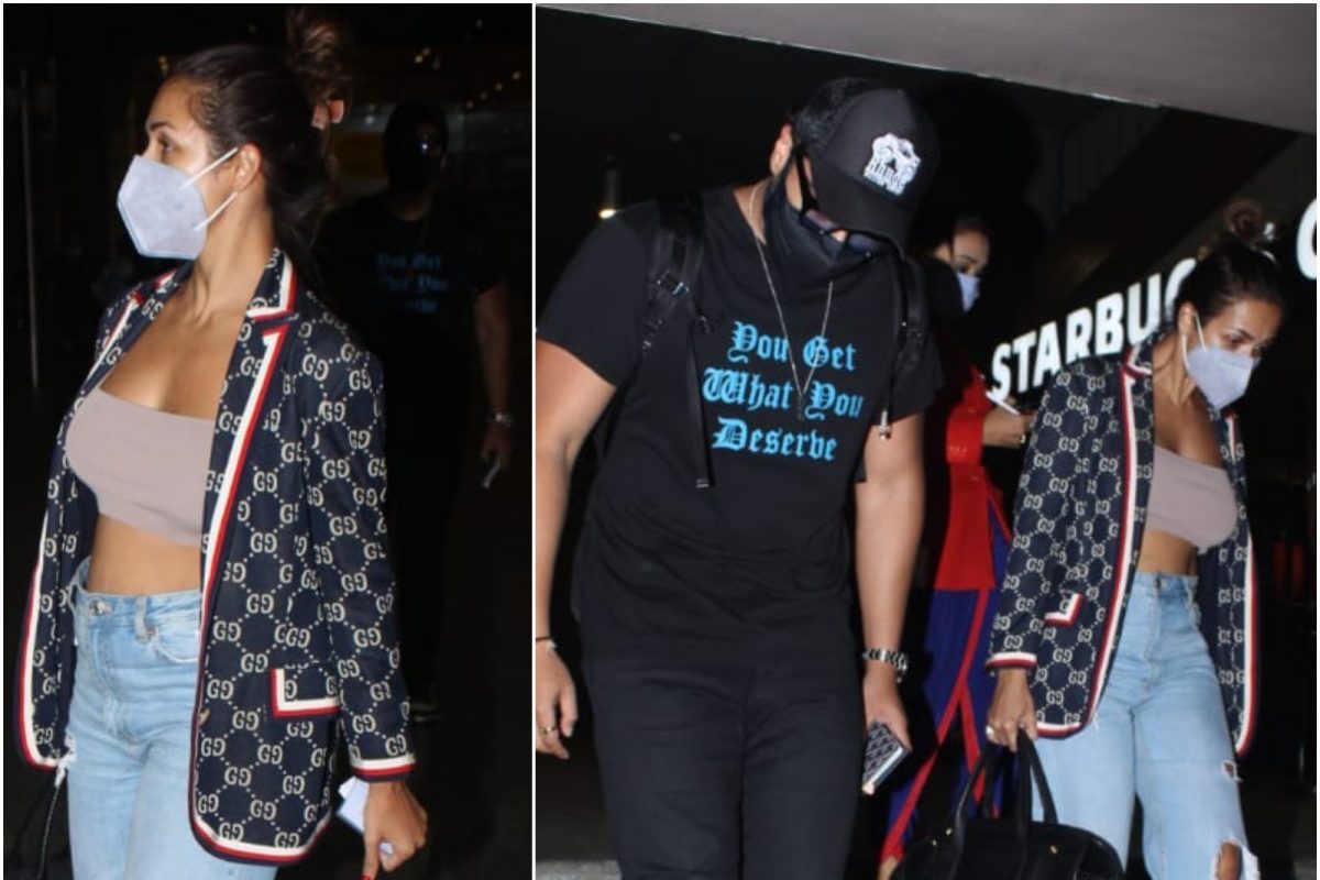 Malaika Arora's Airport Style Is A Nod To Winter Fashion With A Rs 3.5 Lakh Gucci  Jacket