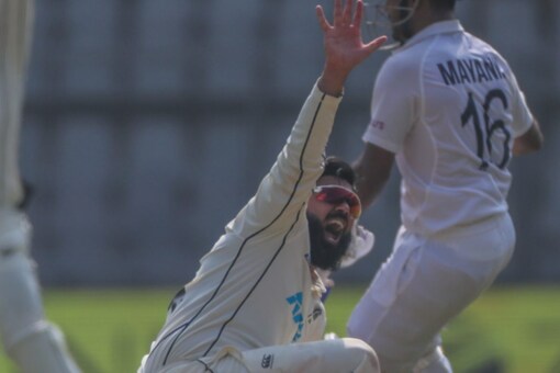Ajaz Patel claimed four wickets on Day 1 of second Test against India. (AP Image)