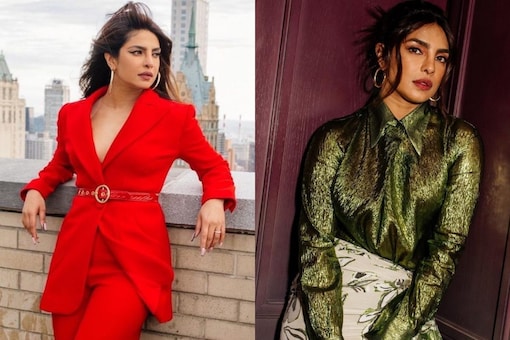 Priyanka Chopra gives glimpses of her stunning looks for The Matrix Resurrections press tour.