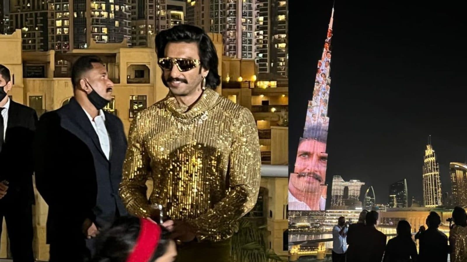 Ranveer Singh&#39;s 83 trailer illuminates Burj Khalifa.He is watching it with  Deepika Padukone, Kabir Khan - India News Republic