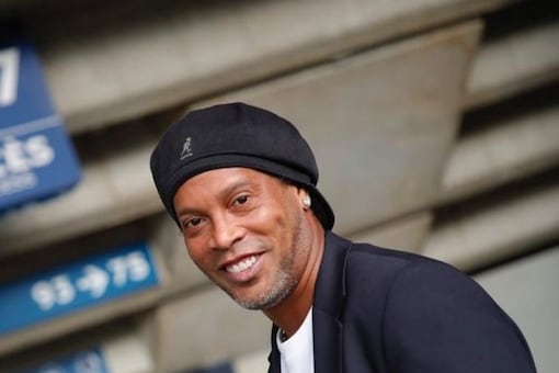 Ronaldinho scored a hat-trick during a charity match. (Ronaldinho Instagram Photo)