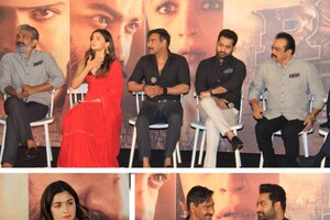 RRR Trailer Launch: Jr NTR, Alia Bhatt, Ajay Devgn, SS Rajamouli In Attendance At The Launch, See Pics